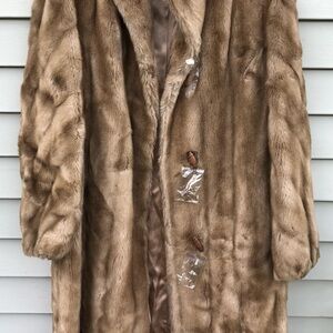 Vintage Dubrowsky and Perlbinder Women's Tissavel Faux Fur Coat, women’s L